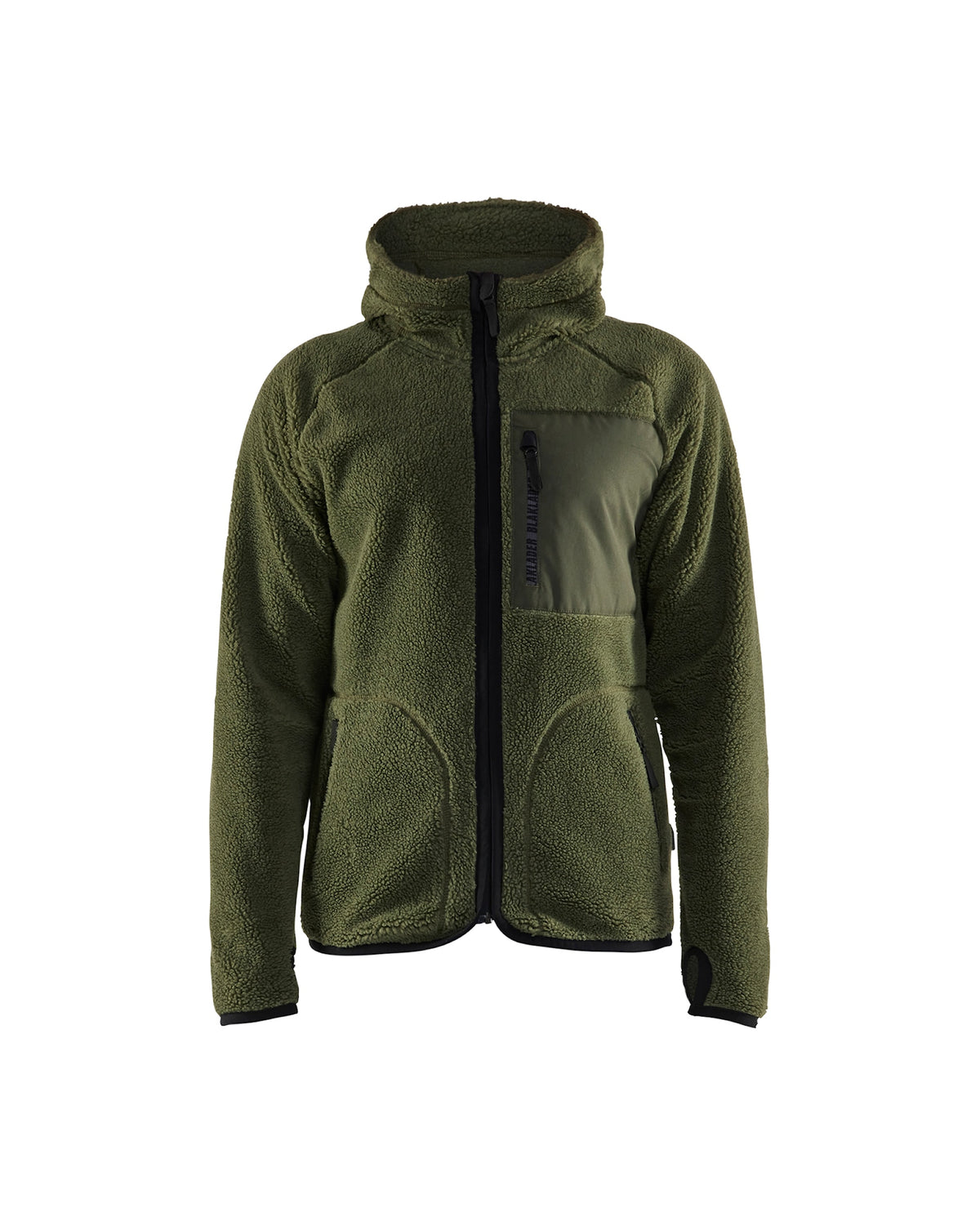 Pile Jacke mit Kapuze