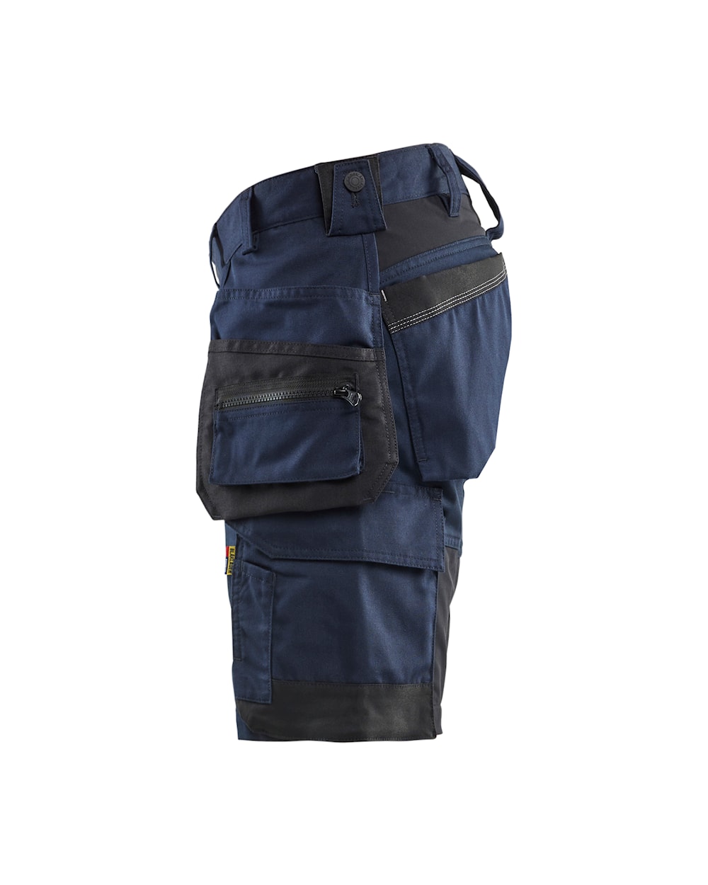 Handwerker Shorts mit Stretch links in dunkel Marineblau