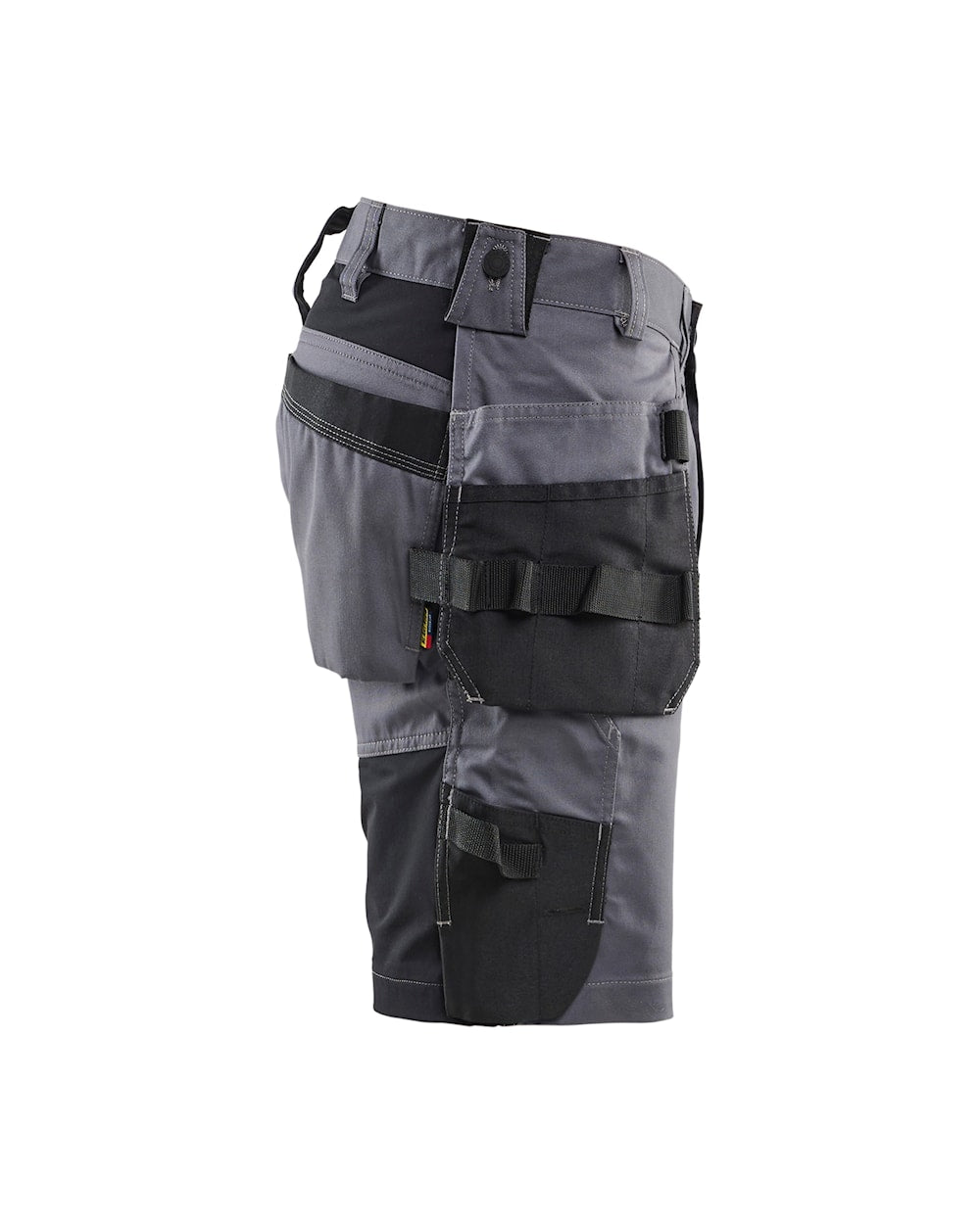 Handwerker Shorts mit Stretch rechts in Mittelgrau