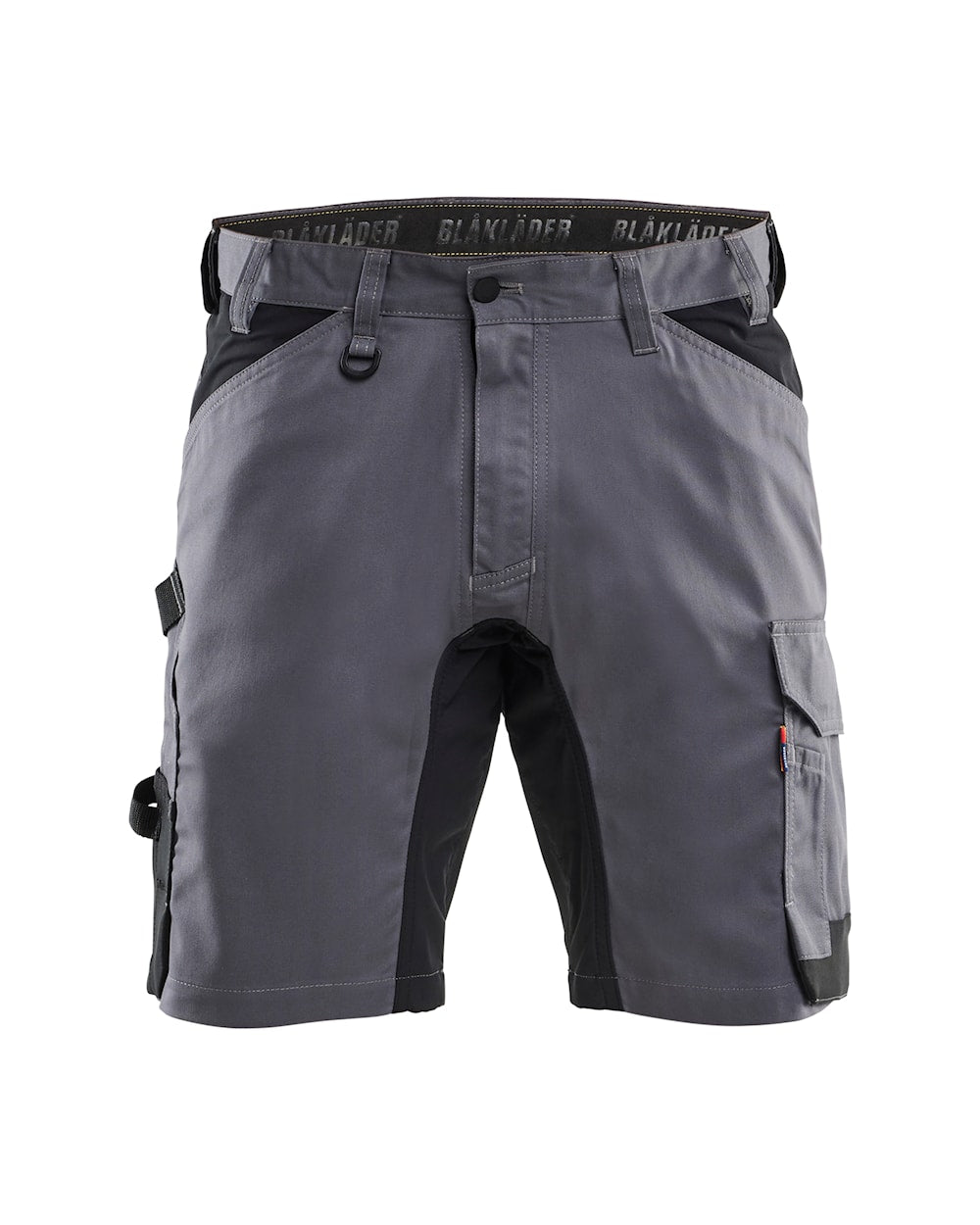 Handwerker Shorts mit Stretch vorne in Mittelgrau