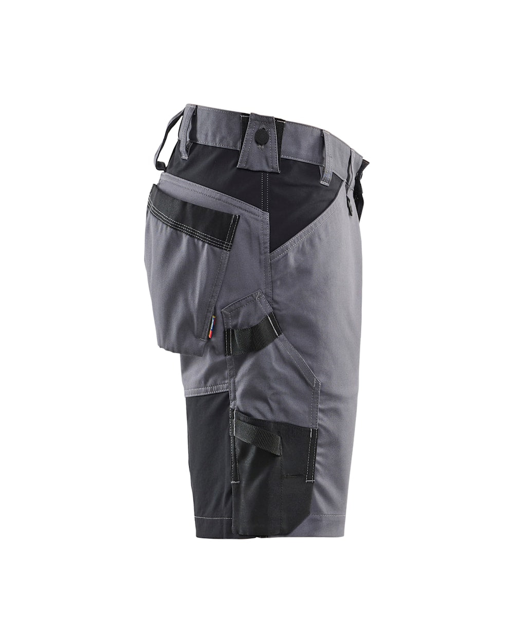 Handwerker Shorts mit Stretch rechts in Mittelgrau