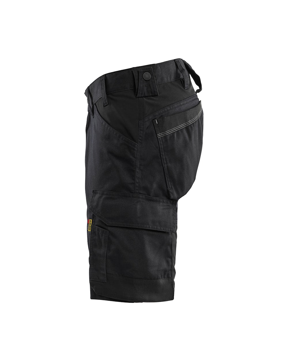 Handwerker Shorts mit Stretch links in Schwarz