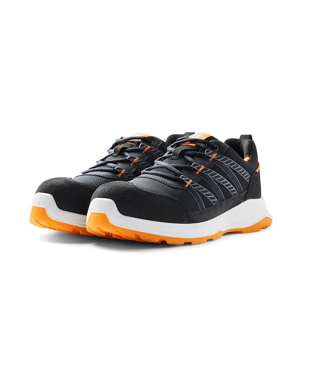 Sprinter Sicherheitsshuh von vorne in Schwarz/Orange