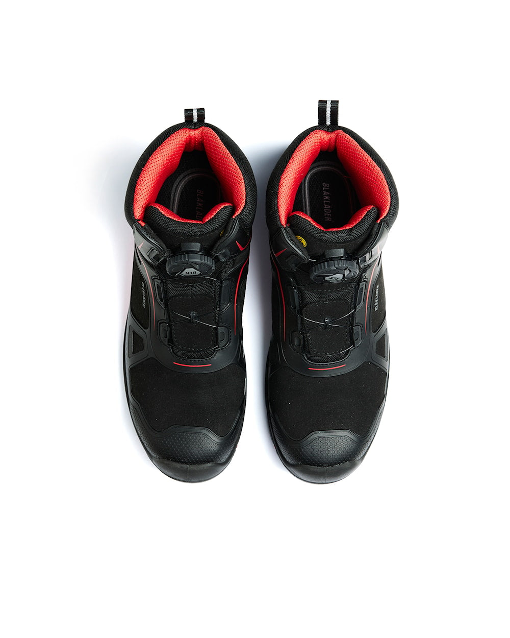 Gecko Sicherheitsstiefel von oben in Schwarz/Rot