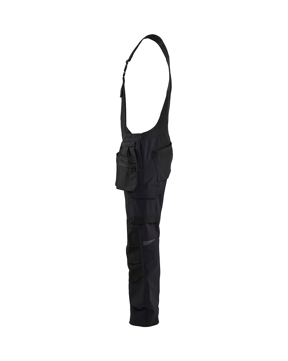 Latzhose 4-Wege-Stretch links in Schwarz