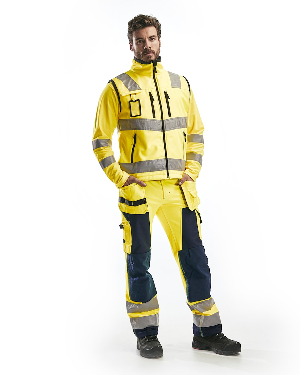 High Vis Softshell Weste