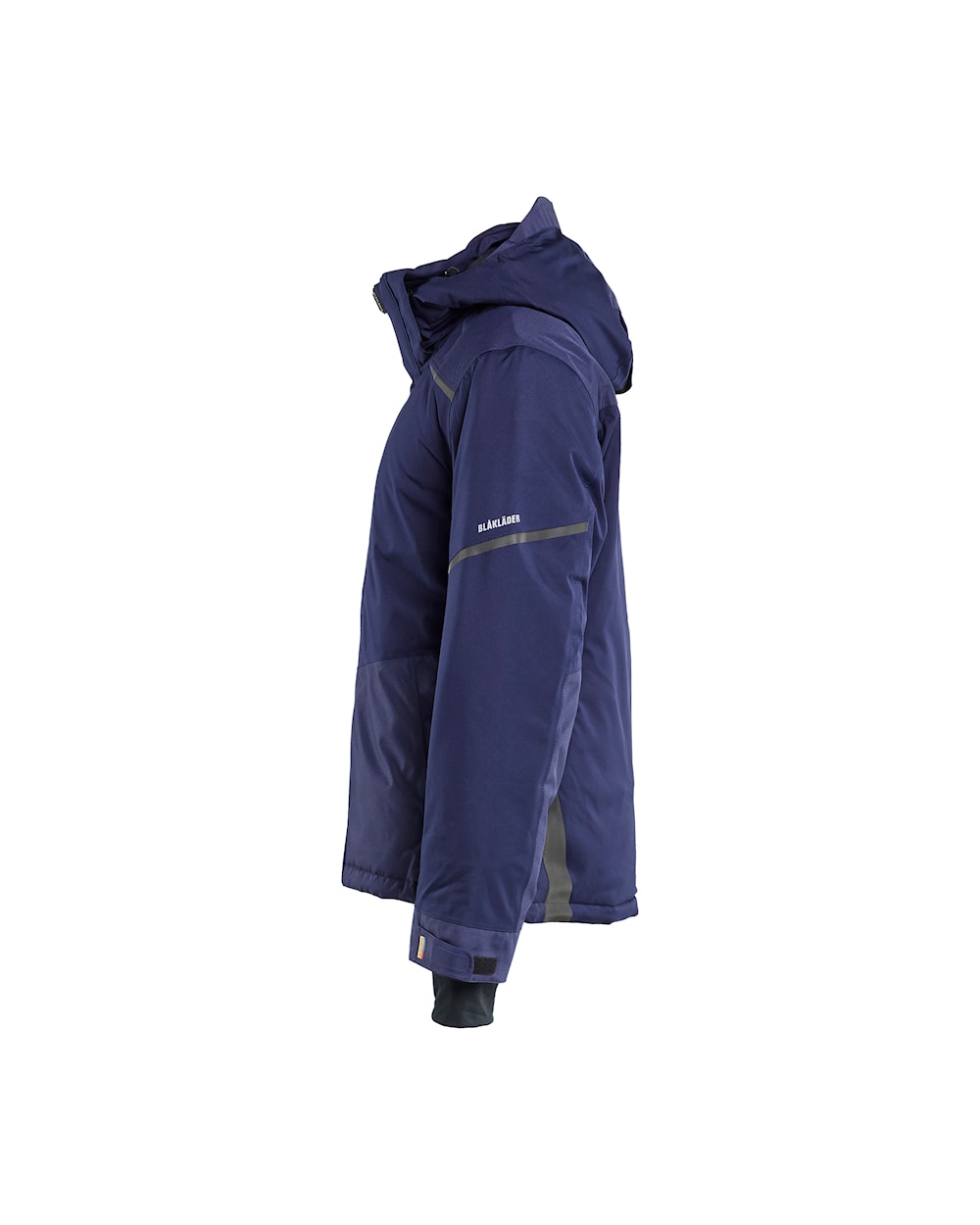 Arbeitsjacke Winter, Marineblau, Seitenansicht links