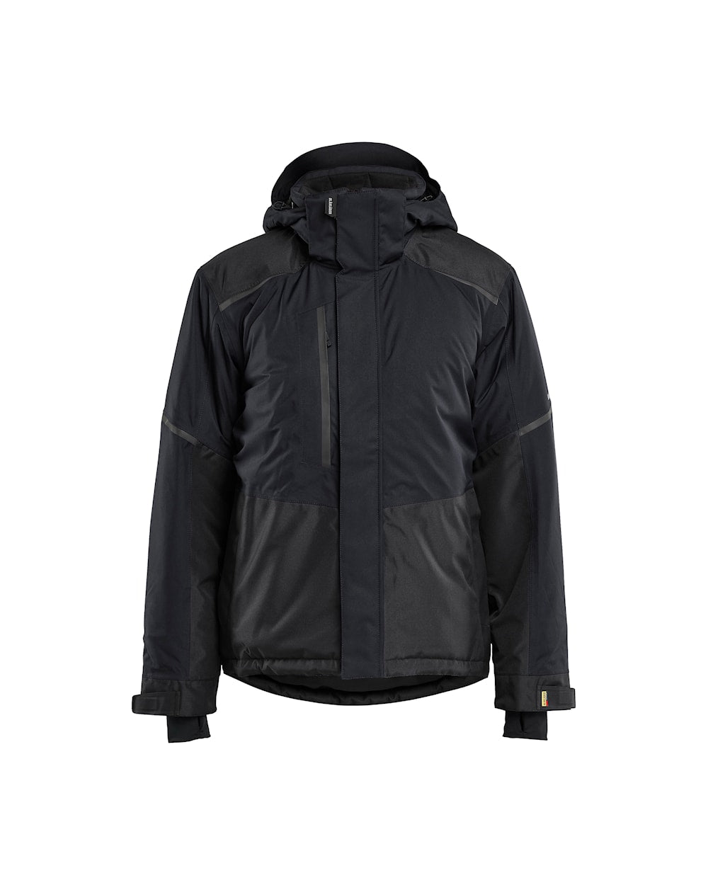 Arbeitsjacke Winter, Schwarz, Ansicht von vorn