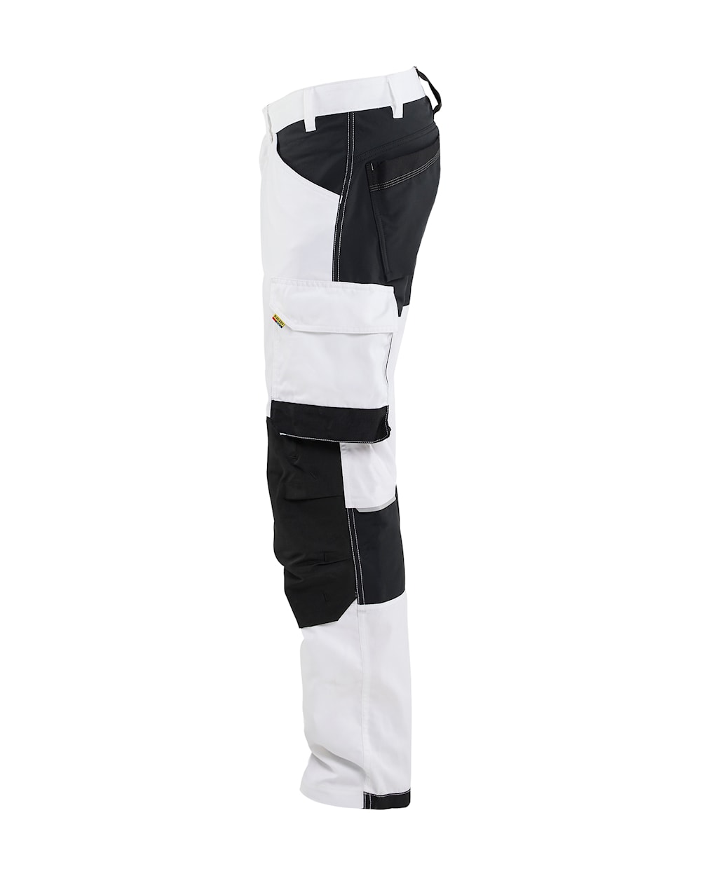 Blåkläder Bundhose Stretch, Seitenansicht links, mit Zollstocktasche und CORDURA®-Verstärkungen.