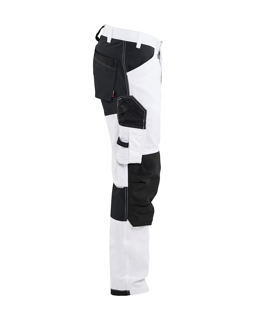 Blåkläder Bundhose Stretch, Seitenansicht rechts, mit Werkzeugschlaufen und funktionalen Taschen.