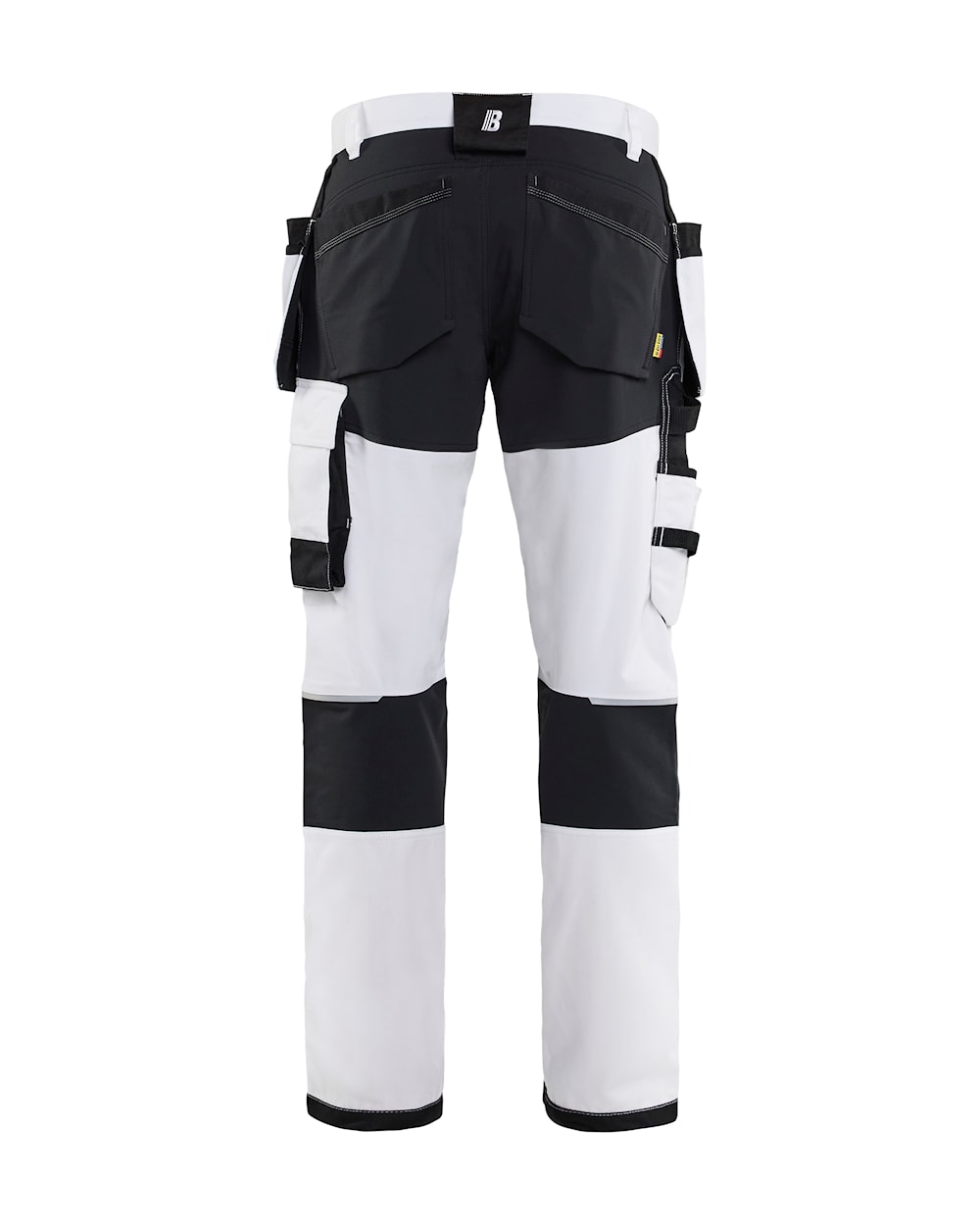 Blåkläder Malerhose Stretch, Ansicht von hinten, mit Gesäßtaschen und Stretch-Einsätzen.