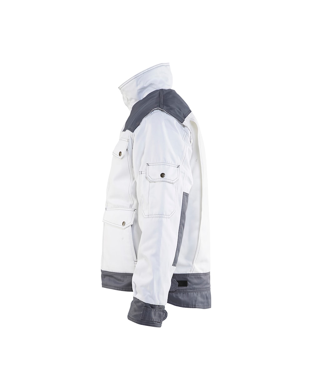 maler-jacke weiß/grau links