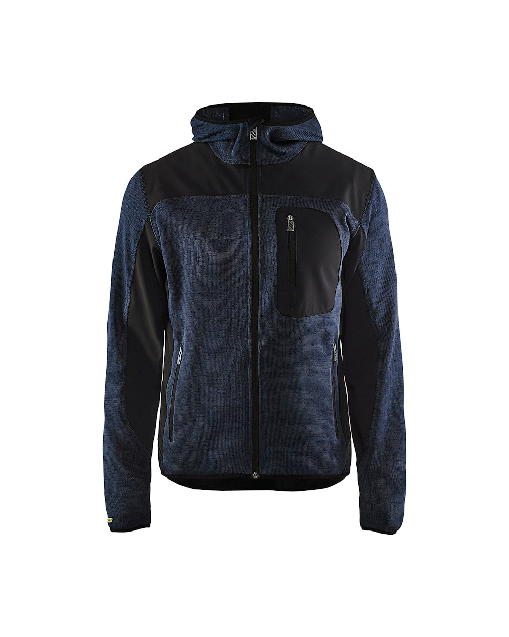 Blakläder Strickjacke von vorne in Dunkel Marineblau / Schwarz