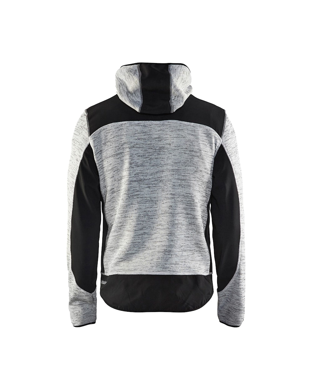 Blakläder Strickjacke von hinten in Grau Melange / Schwarz