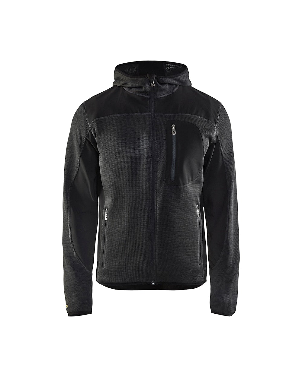 Blakläder Strickjacke von vorne in Dunkelgrau / Schwarz