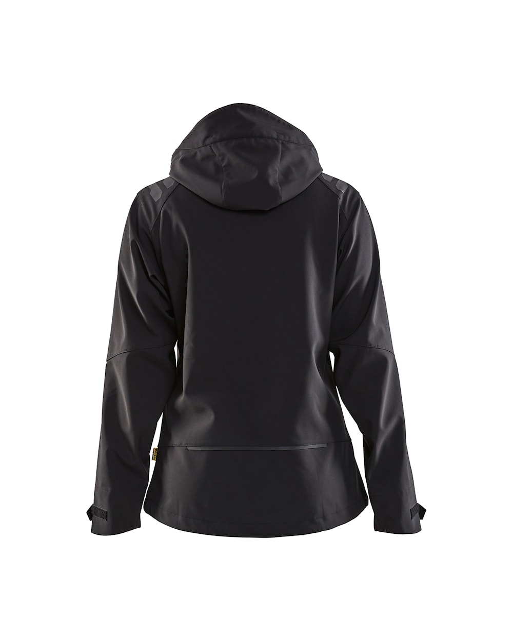 Damen Softshell Jacke Schwarz Hinten
