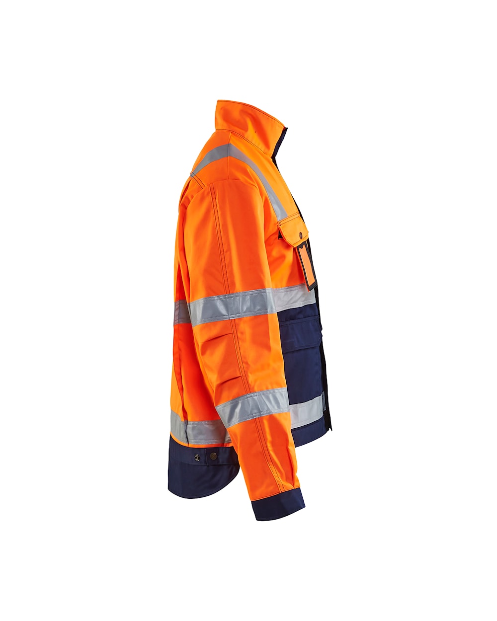 high vis jacke high vis orange/marineblau rechts