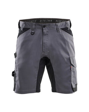 Handwerker Shorts mit Stretch vorne in Mittelgrau