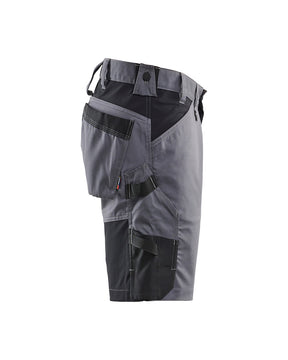 Handwerker Shorts mit Stretch rechts in Mittelgrau