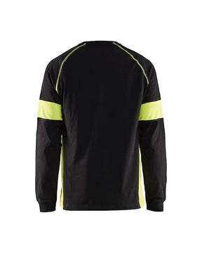 Langarm-Shirt Baumwolle mit HighVis-Elementen