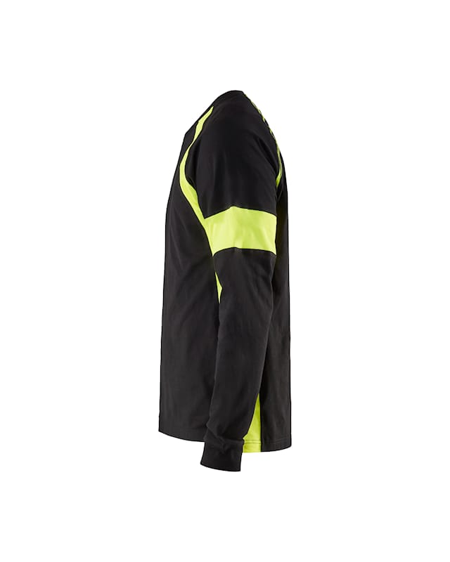 Langarm-Shirt Baumwolle mit HighVis-Elementen