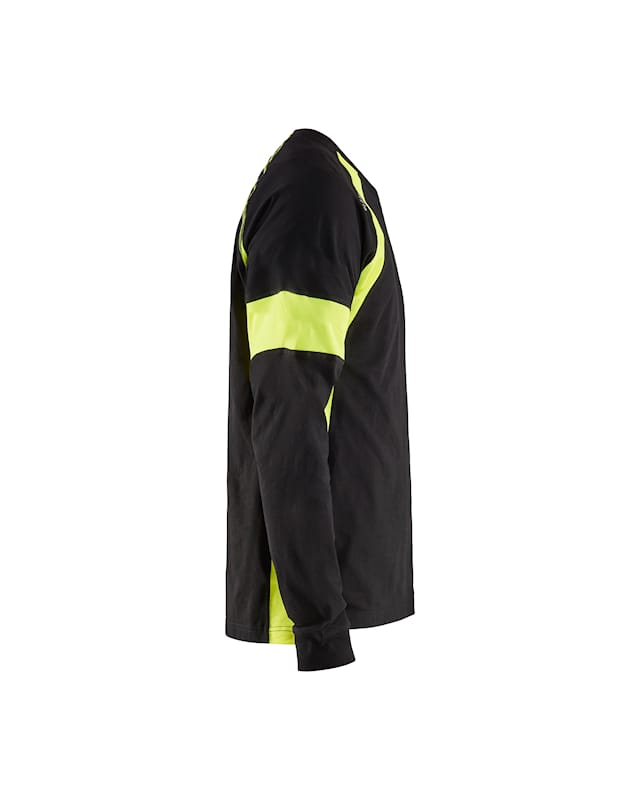 Langarm-Shirt Baumwolle mit HighVis-Elementen