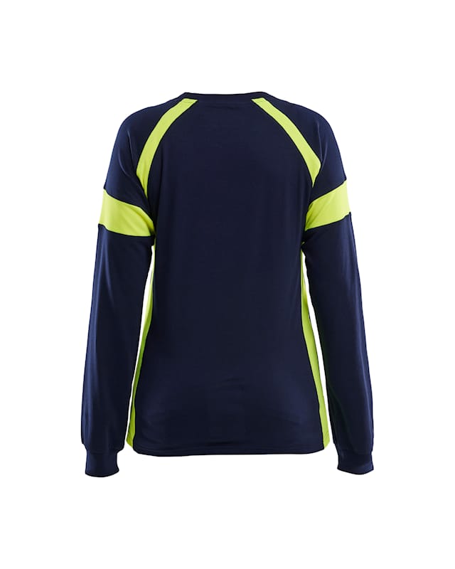 Damen Baumwoll-Shirt mit HighVis-Elementen