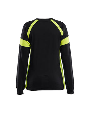 Damen Baumwoll-Shirt mit HighVis-Elementen