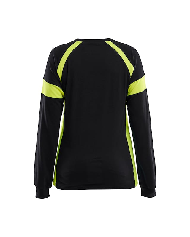 Damen Baumwoll-Shirt mit HighVis-Elementen