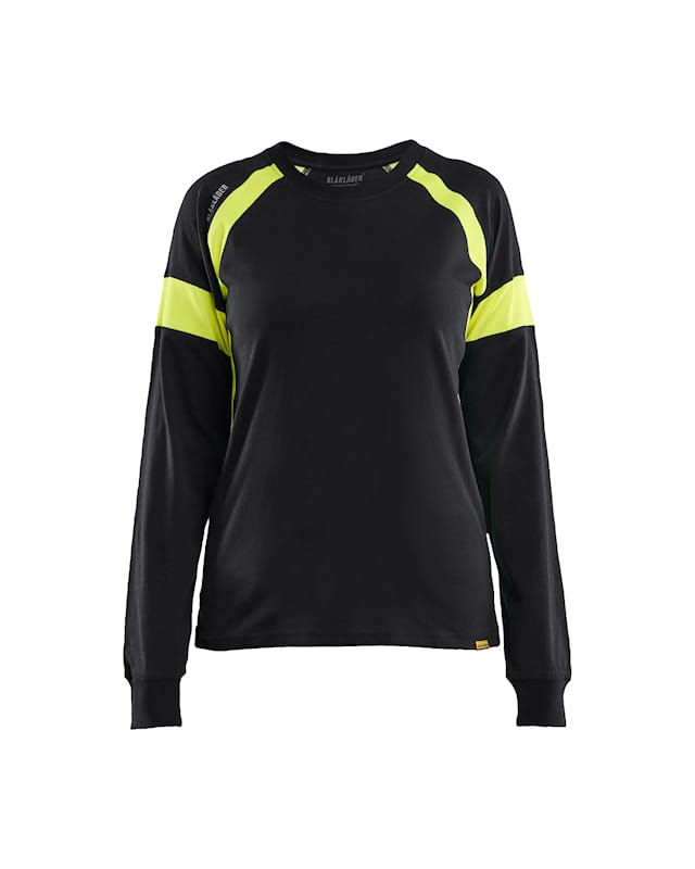 Damen Baumwoll-Shirt mit HighVis-Elementen