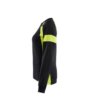 Damen Baumwoll-Shirt mit HighVis-Elementen