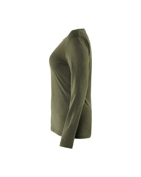 Langarm T-Shirt aus Merinowolle für Damen