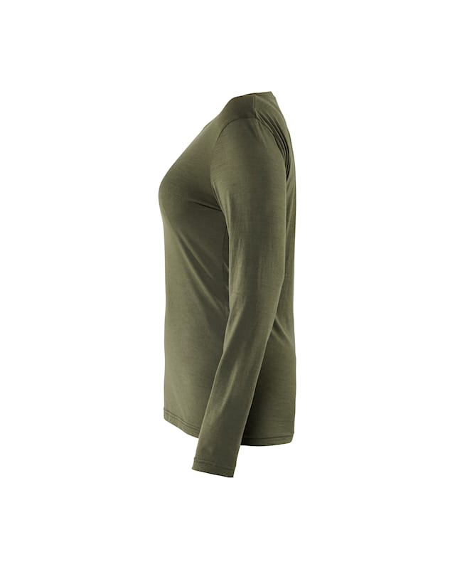 Langarm T-Shirt aus Merinowolle für Damen