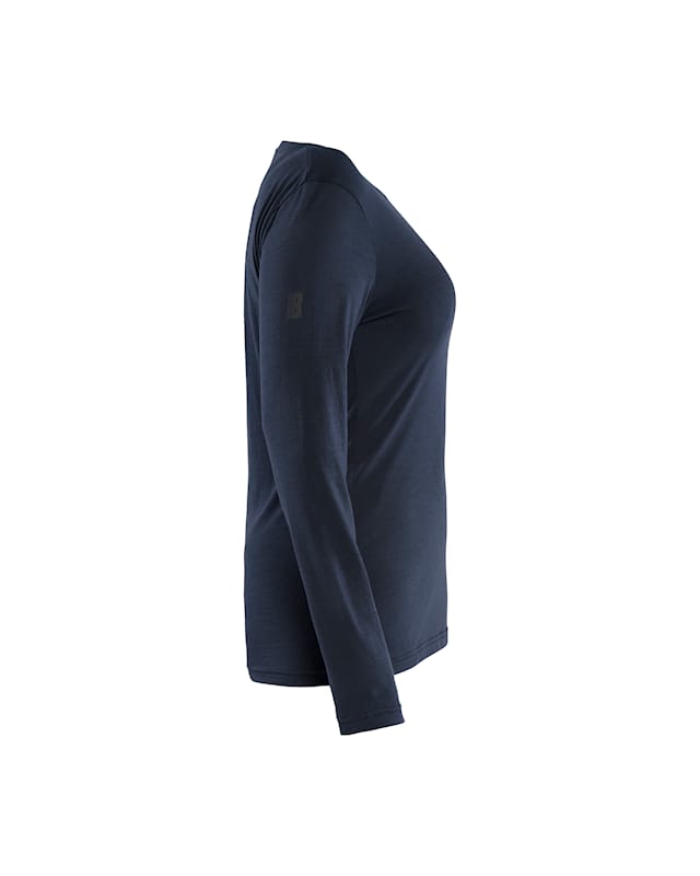 Langarm T-Shirt aus Merinowolle für Damen