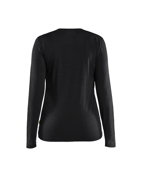 Langarm T-Shirt aus Merinowolle für Damen