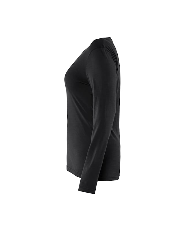 Langarm T-Shirt aus Merinowolle für Damen