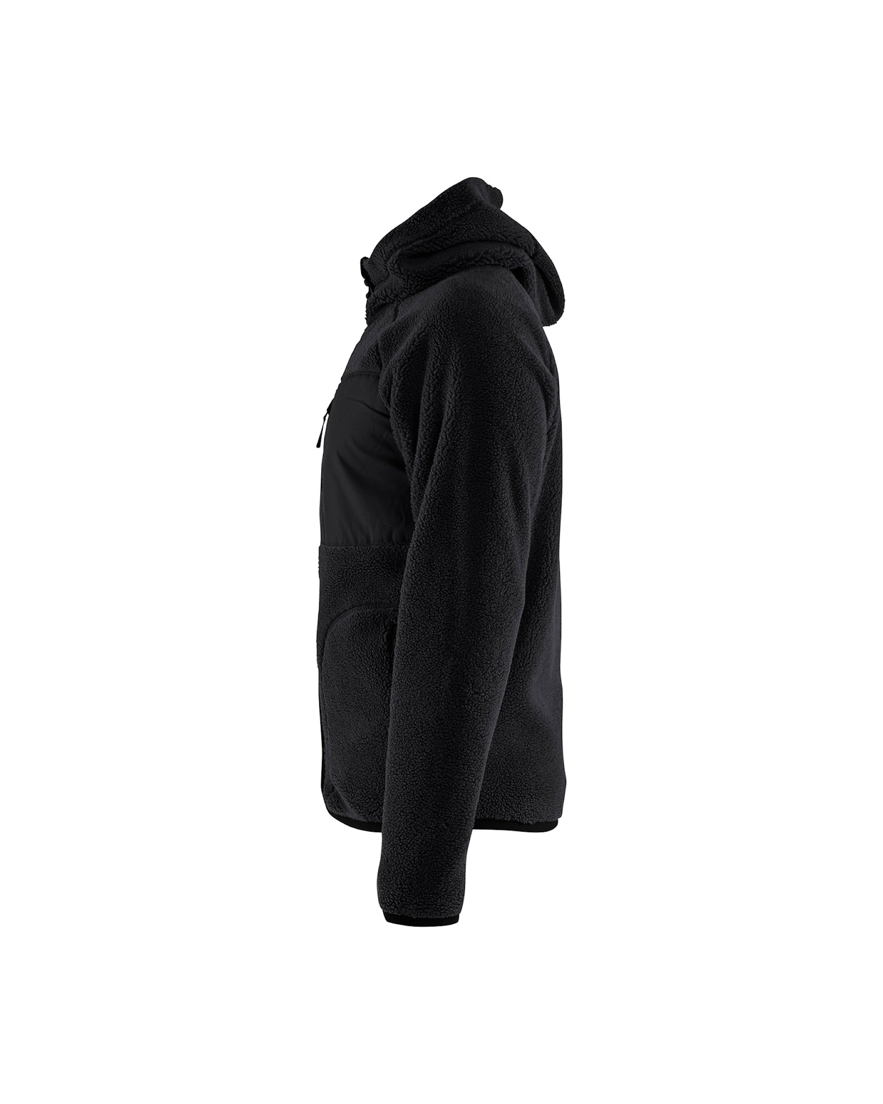 Pile Jacke mit Kapuze