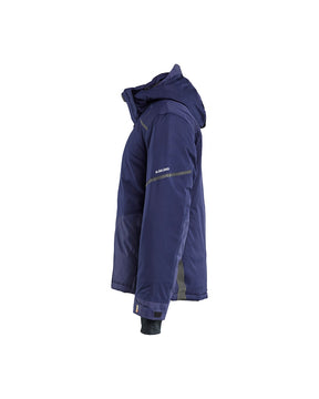 Arbeitsjacke Winter, Marineblau, Seitenansicht links