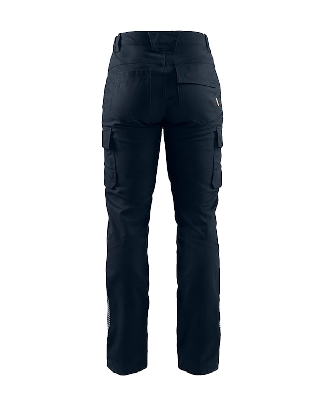 Blåkläder Damen Industrie Arbeitshose Stretch, Ansicht von hinten, mit Gesäßtaschen und klarem Schnitt.
