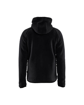 Pile Jacke mit Kapuze