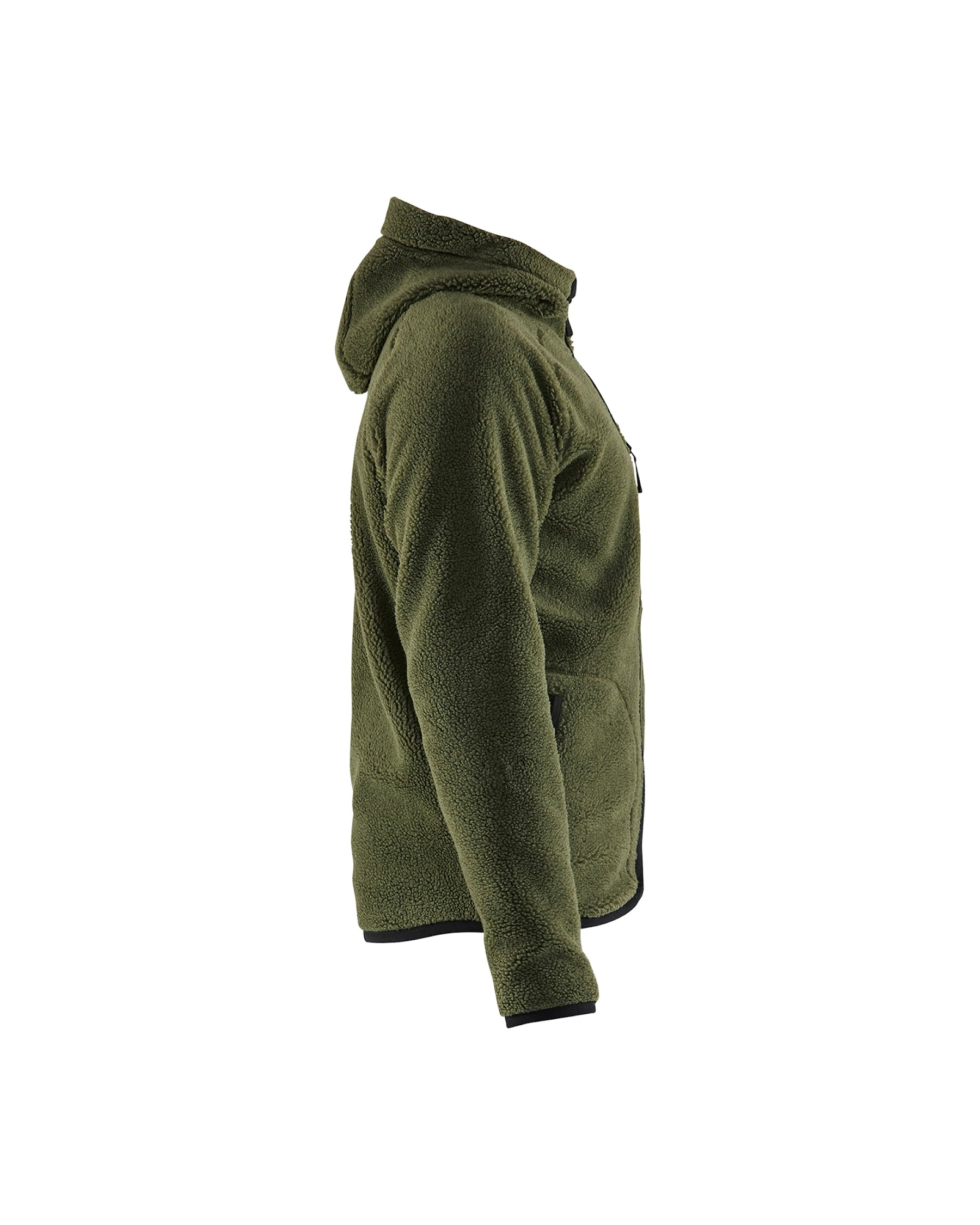 Pile Jacke mit Kapuze