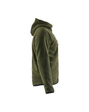 Pile Jacke mit Kapuze