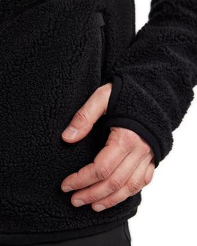 Pile Jacke mit Kapuze