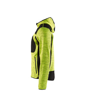 Blakläder Strickjacke von links in High Vis Gelb / Schwarz