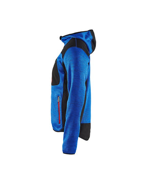 Blakläder Strickjacke von links in Kornblau / Schwarz