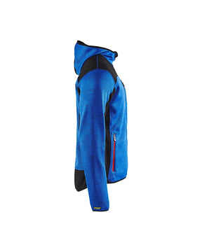 Blakläder Strickjacke von rechts in Kornblau / Schwarz