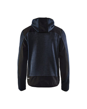 Blakläder Strickjacke von hinten in Dunkelblau / Gelb