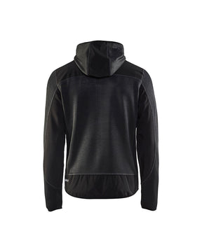 Blakläder Strickjacke von hinten in Dunkelgrau / Schwarz