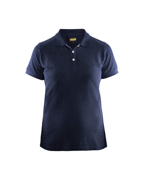 Damen Polo Shirt in Marineblau von Vorne