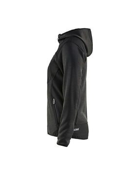 Damen Strickjacke in Dunkelgrau-Schwarz